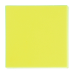 fluorescent green acrylic 1.25” (3.2 mm) thick, gloss finish