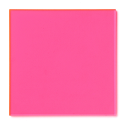 fluorescent pink acrylic 1.25” (3.2 mm) thick, gloss finish