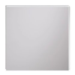 silver mirror acrylic 1.25” (3.2 mm) thick, gloss finish